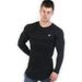 Muscle Fitness Partner Breathable Elastic Moisture Wicking Perspiration Quick Drying Tights Fitness Training Long Sleeve Base Shirt Top_voghion.com