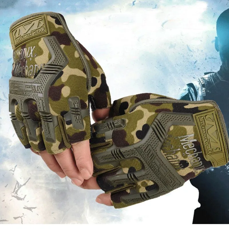 Tactical Gloves Men's Mountaineering Sports Half Finger Spring And Autumn Special Forces Outdoor Training Fitness_voghion.com