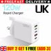 120W 5-Port USB-C PD Fast Charger Plug,4 Port QC3.0 Wall Adapter For IPhone/iPad_voghion.com