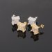 Women's Jewelry Square CZ Stud Earrings Hip Hop Style 925 Silver Plated Earrings For Men And Women_voghion.com