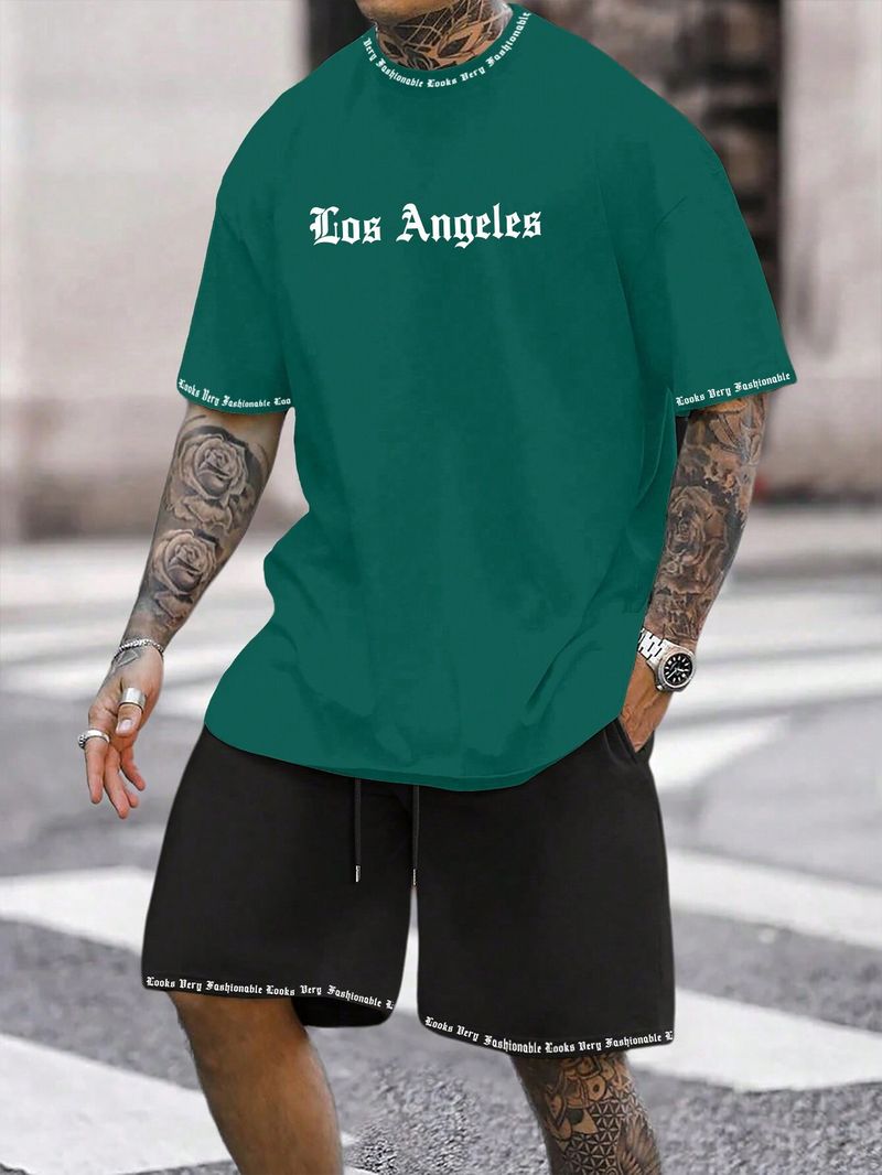 Men's Clothing Short Sleeved Shorts Summer Thin Quick Drying Versatile Breathable Suit_voghion.com