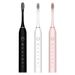 Sonic Electric Toothbrush – 5 Modes, 40,000 RPM, Ultra-Soft Bristles, UV Sterilization & 50-Day Battery (Black/White/Pink, 4 Brush Heads Included)_voghion.com