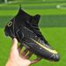 High-Top-Fußballschuhe für Männer und Frauen – Obermaterial aus strapazierfähigem Kunstleder mit rutschfester Gummilaufsohle für Fußballtraining und Spiele im Innen- und Außenbereich_voghion.com