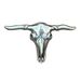 HOT Creatively Bull Skull Shape DIY Components Western Heavy Rock Style Metal Belt Buckle for Adult Unisex_voghion.com