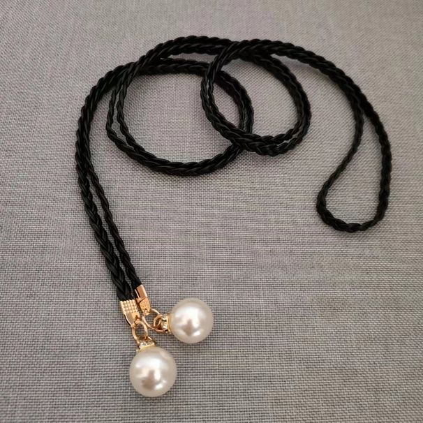 Mode gevlochten taillekoord decoratieve kleine riem dames kant stoffen tailleketting met rok_voghion.com