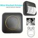 Mini fotoskrivare med 11 pappersrullar, bärbar termoskrivare, bläckfri skrivare, present till barn, vänner, används i hemmet, kontoret, studier, arbetslista_voghion.com