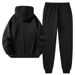 Unisex 3-Piece Winter Tracksuit Set - Fleece-Lined Hoodie & Joggers With Breathable Comfort_voghion.com