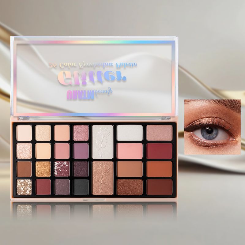 URATM All-in-One Multifunktions-Make-up-Palette – Matte und perlmuttartige Lidschatten, Highlighter, Rouge und Kontur in einem Kompaktset_voghion.com