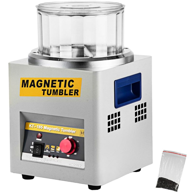 VEVOR Magnetic Tumbler, 180mm Jewelry Polisher Tumbler,2000 RPM KT-185 Jewelry Polisher Finisher with Adjustable Direction and Time for Jewelry (185mm_voghion.com