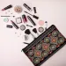 Vintage Pattern Portable Cosmetic Bag Trendy Retro Print Organizer With Zipper Multifunctional Makeup Clutch Pouch_voghion.com