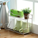 Kitchen Double-Layer Spice Organizer Home Bathroom Toilet Multi-Functional Storage Cosmetic Rack_voghion.com