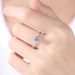 Classic Simulation Six-Prong For Women Moissanite Ring Copper Platinum Plated Luxury Jewelry_voghion.com