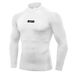 Men's sports base shirt high neck tight long sleeve T-shirt fitness muscle basketball training clothes_voghion.com