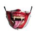 Funny Lips Fangs 3D Printed Dustproof Washable Breathable Children's And Adults' Mask With Filter Insert_voghion.com