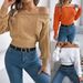 Autumn Winter Casual Solid Color Off-Shoulder Long Sleeve Pullover Sweater Women's Fashion_voghion.com
