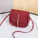 New Golden Tassel Double Layer Semi Circle Solid Color One Shoulder Saddle Bag Fashion Casual Women Small Bag_voghion.com