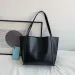 Minimalist Vintage Large Capacity Solid Color Shoulder Bag With Insert PouchC241104_voghion.com