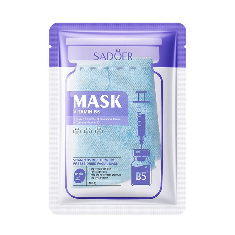 Maschera idratante nutriente liofilizzata alla vitamina B5 SADOER Full English_voghion.com