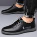 Production Sneakers Casual Leather Shoes Men's Slip-On Driving Loafers_voghion.com