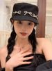Women's 2024 New Spring And Summer Face Small Fragrant Bow Cap_voghion.com