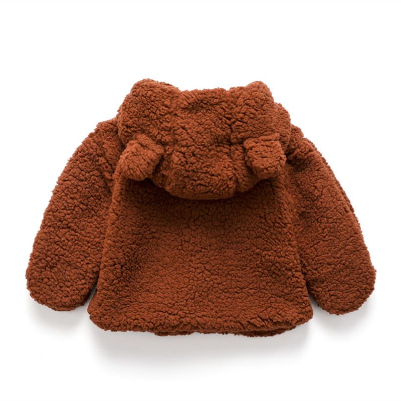 Abrigo infantil de invierno 2024, suéter de piel de oso para niños, estilo coreano, abrigo grueso para niños y niñas, ropa de comercio exterior._voghion.com