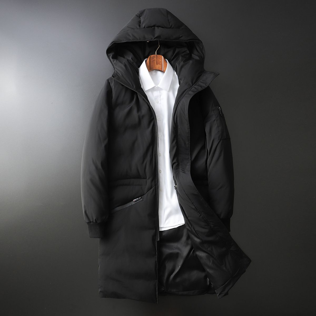 Winter Long-Sleeve Hooded Cotton Jacket For Young Men Thickened Men's Cotton Coat Warm Winter Outerwear_voghion.com