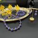 Ensemble collier, boucles d'oreilles et bracelet en perles de peau de grenouille violettes en verre ancien fait à la main_voghion.com