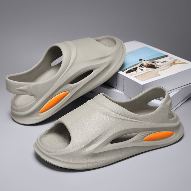 Men Summer Breathable Outside Wear Beach Sandals Men's Light Slippers_voghion.com
