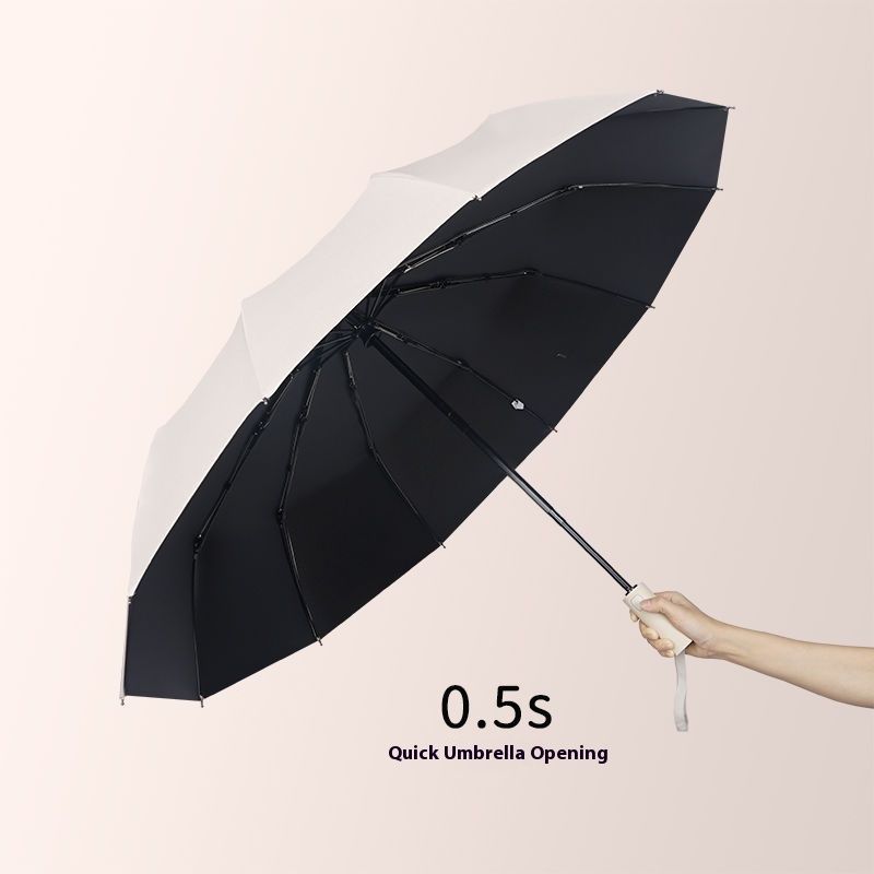 Women's New Forest Style Dual-use UPF50+ Manual Simple Wooden Handle UV Protection Parasol_voghion.com
