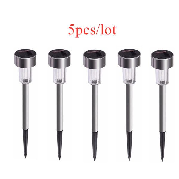 5 db-os LED-es hideg fehér/meleg fehér napelemes lámpa, kültéri, napelemes ösvényvilágítás, tájvilágítás gyepre/teraszra/udvarra/járdára/kocsibeállóra_voghion.com