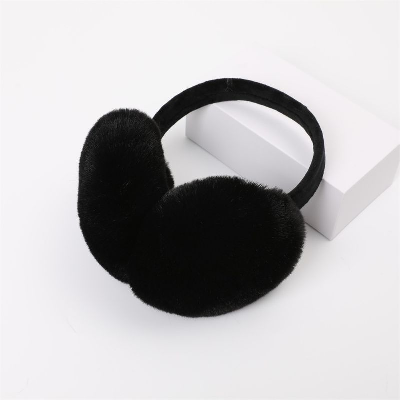 Unisex Winter ear muffs Foldable ear protection Plush ear muffs Foldable ear protection and anti-freeze ear cap cute plush ear bag_voghion.com