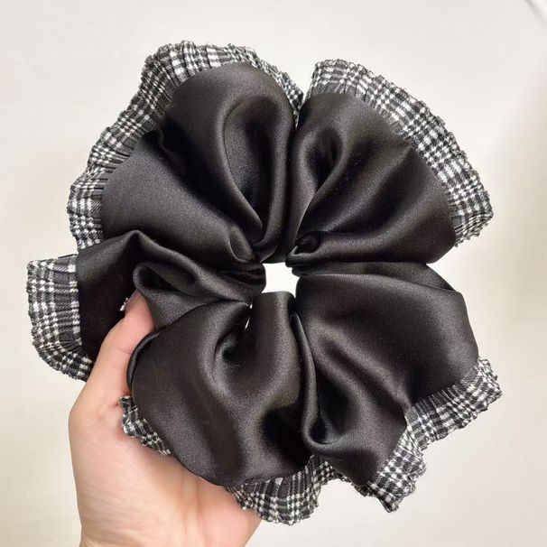 Cerchio per intestino in pizzo color crema francese, super grande, da donna, con polpette di qualità premium, corda per capelli Temperamento_voghion.com