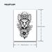 Destruction Deity Cat Temporary Sticker, Waterproof Magic Lasts To 15 Days Tattoo, Semi Permanent Tattoo_voghion.com