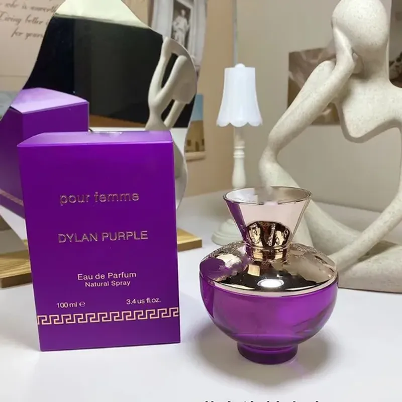 Parfum pentru femei DYLAN PURPLE Deodorant antiperspirant spray 100ML EDP Apă de colonie naturală pentru femei, parfum de lungă durată_voghion.com