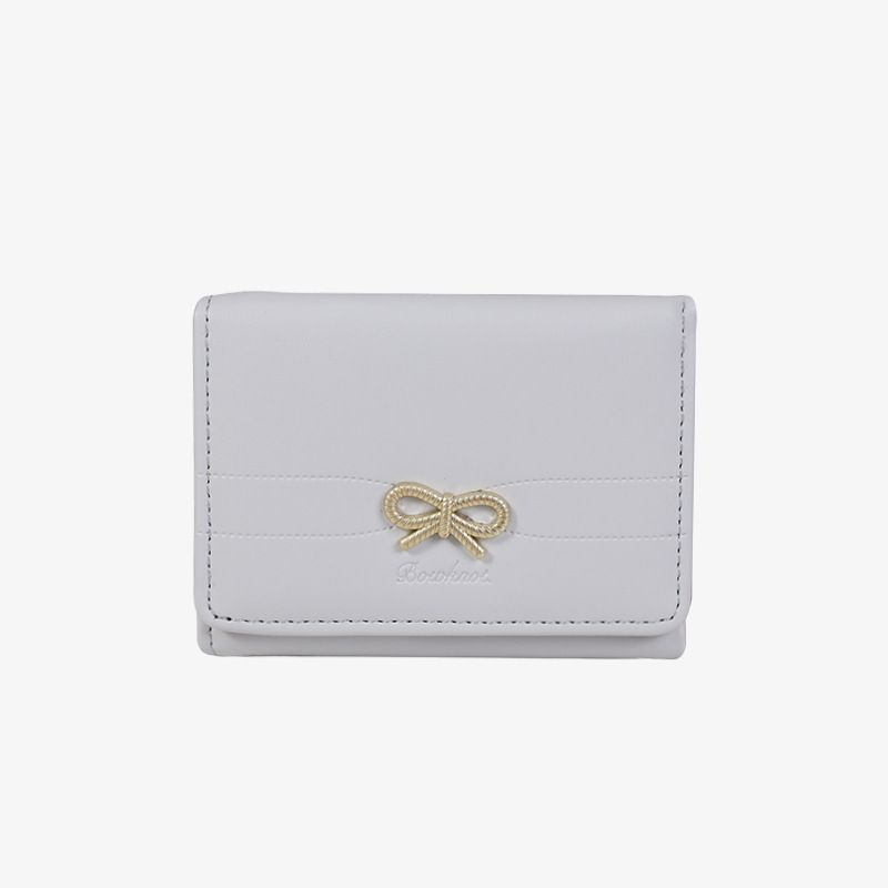 Porte-cartes à trois volets, petit portefeuille court pour fille, portefeuille pliable pour étudiante, motif papillon mignon, porte-cartes_voghion.com