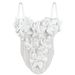 Women's Clothing New Three Dimensional Flower Camisole Tops Slim Pure Desire Style Sexy Fishbone Chest Inner Wear_voghion.com