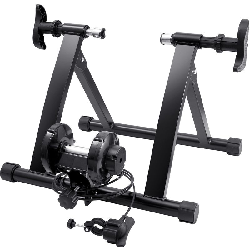 VEVOR Bike Trainer Stand, Magnetic Stationary Bike Stand for 26"-29" Wheels, 8 Resistance Settings, Low Noise Motor, Protable for Indoor Riding Exerci_voghion.com
