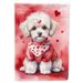 Patio Yard Mailbox Artwork Drative Mult Beds Flower Garden Flag Flag Outside Banner Maltipoo Size My Garden Yard Valentine Flag_voghion.com