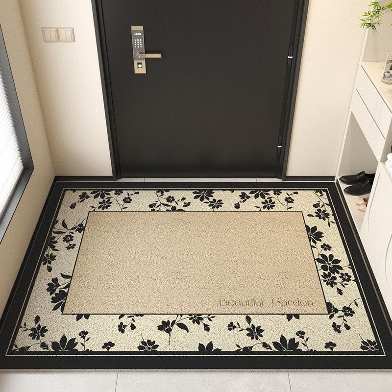 Muebles para el hogar, alfombra antideslizante de lujo retro para puerta, alfombra para porche, alfombra resistente a la suciedad, alfombra lavable, alfombra para puerta de entrada, alfombra con aro de alambre_voghion.com