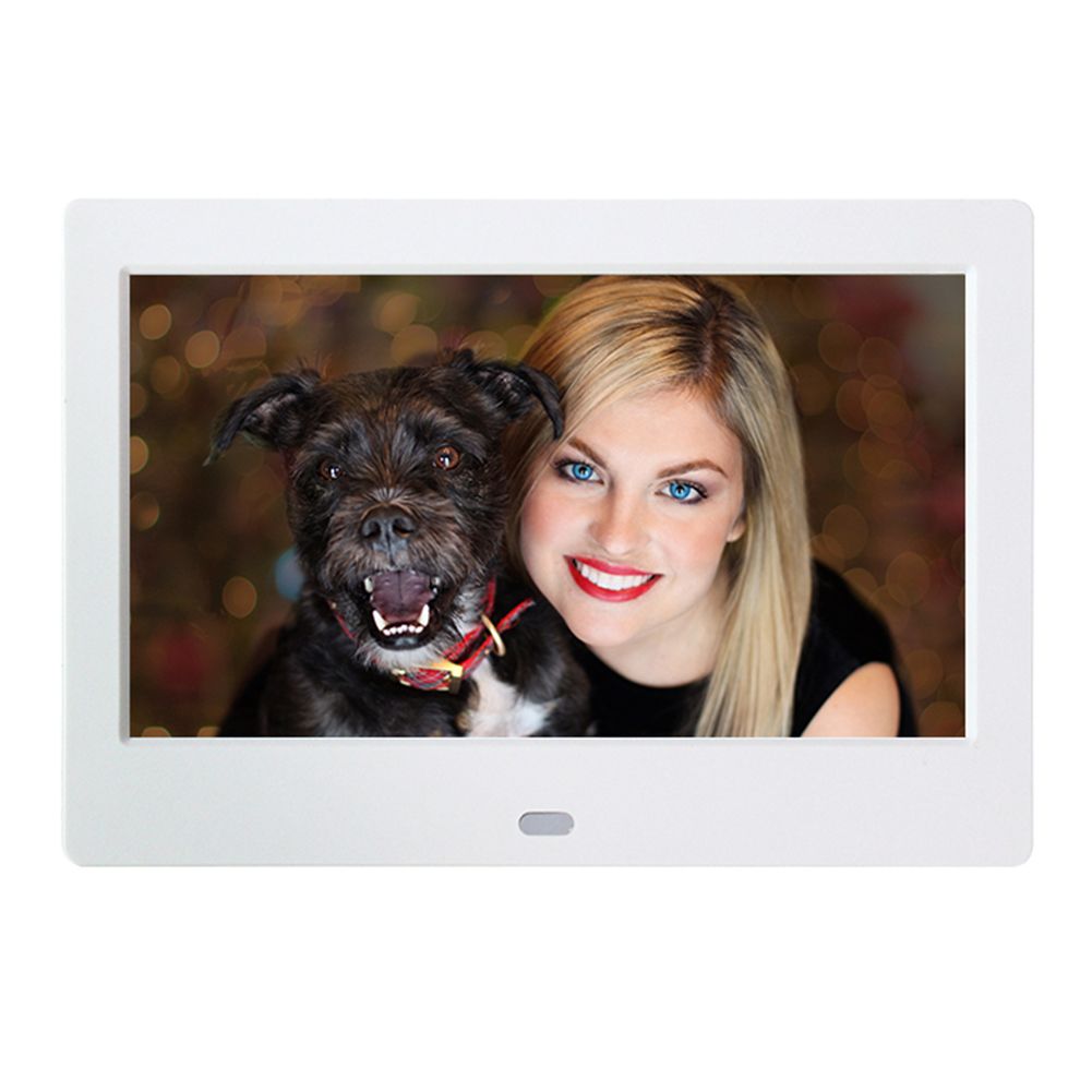 7inch HD LED Digital Photo Frame Support USB/MMC/SD/MS Card 800*480 Desktop Electronic Album For Friends_voghion.com