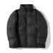 Men's Short PU Puffer Jacket, Winter Stand Collar Quilted Coat, Streetwear Oversized Bomber With Side Pockets, Lightweight Yet Warm, Unisex Outerwear_voghion.com