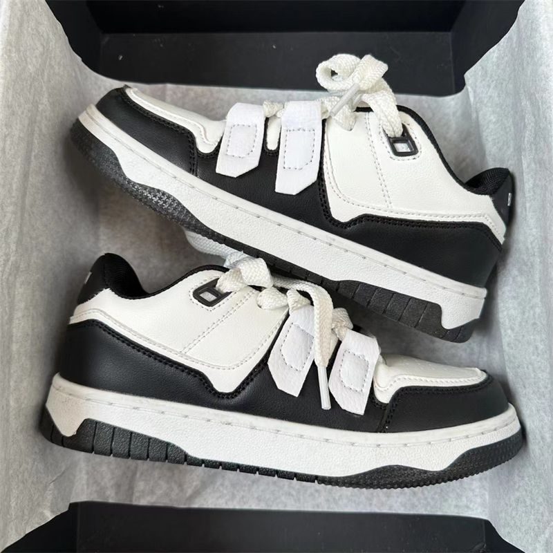 2024 Student Leisure Street Foto Instagram: Niedriger Schnitt, dicke Sohle, hohes Board für Damen, Han Yuansu, Sportschuhe für Herren_voghion.com