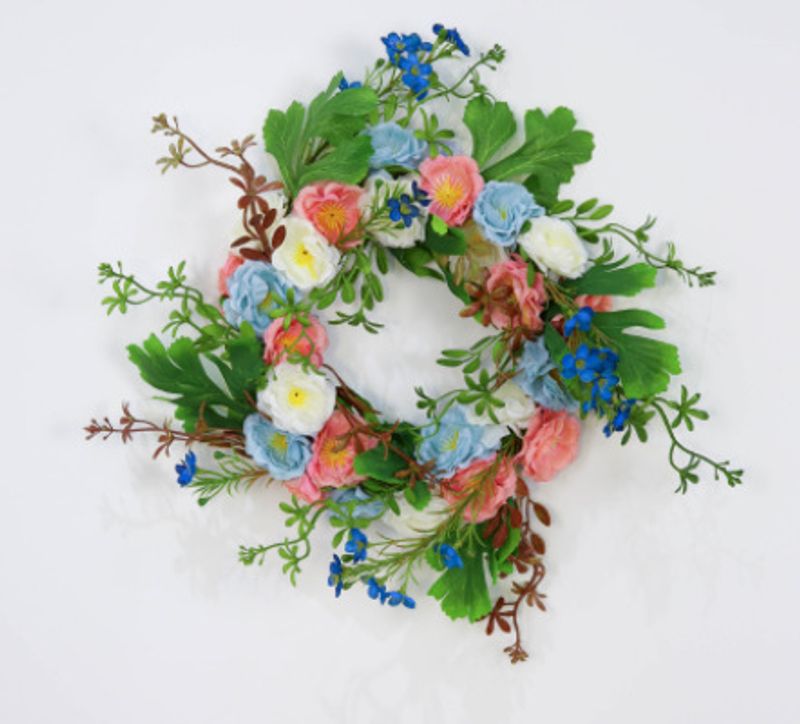 Home & Garden Artificial Rose Wreath Artificial Flower Window Decoration Wreath Home Garden Door Decoration Ornaments Manufacturers_voghion.com
