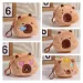 Zipper Wallet Coin Pouch Capybara Plush Purse Bag With Keychain Pendant Protective Case_voghion.com