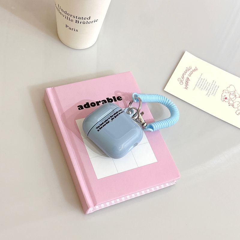 Japanese and Korean simple English applicable AirPods3 generation protective shell 1/2 Wireless Bluetooth headset cover Feilin Pro2_voghion.com