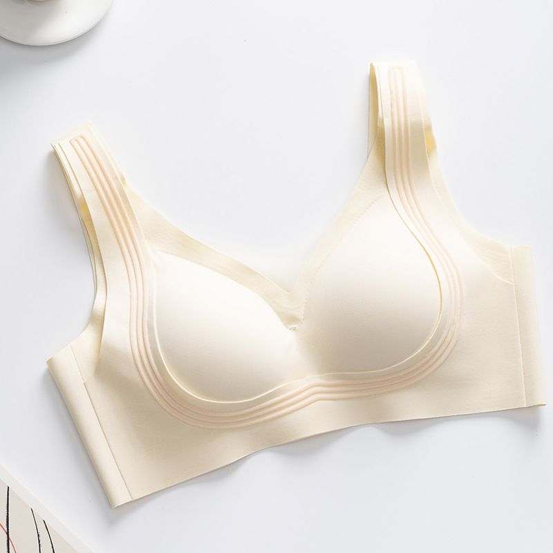 Lingerie comoda e senza tracce per donne con seni grandi e piccoli raccolti insieme senza anelli in acciaio per sostenere_voghion.com