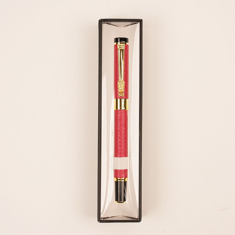Gift Box Faucet Fountain Pen Metal Frosted Rod 12 Colors Pearl Signature Pen Advertising Gift Pen 2.6mm Ink Capsule_voghion.com
