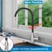 Glitzerlife Wasserhahn Küche Küchenarmatur Schwarz - Armatur Edelstahl Mischbatterie 360°Drehbar Spültischarmatur Küchenwasserhahn Mit Flexibler Auslauf Hochdruck_voghion.com