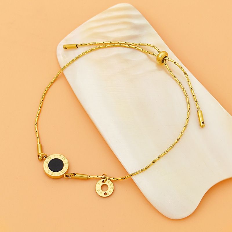 Bracciale con numeri romani sovrapposti - Design minimalista multistrato (stile coreano, regalo per la fidanzata)_voghion.com