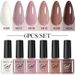 Nail Glue Popular Solid Color Nail Polish Glitter Set Nail Polish New Product 6 Bottles Set_voghion.com